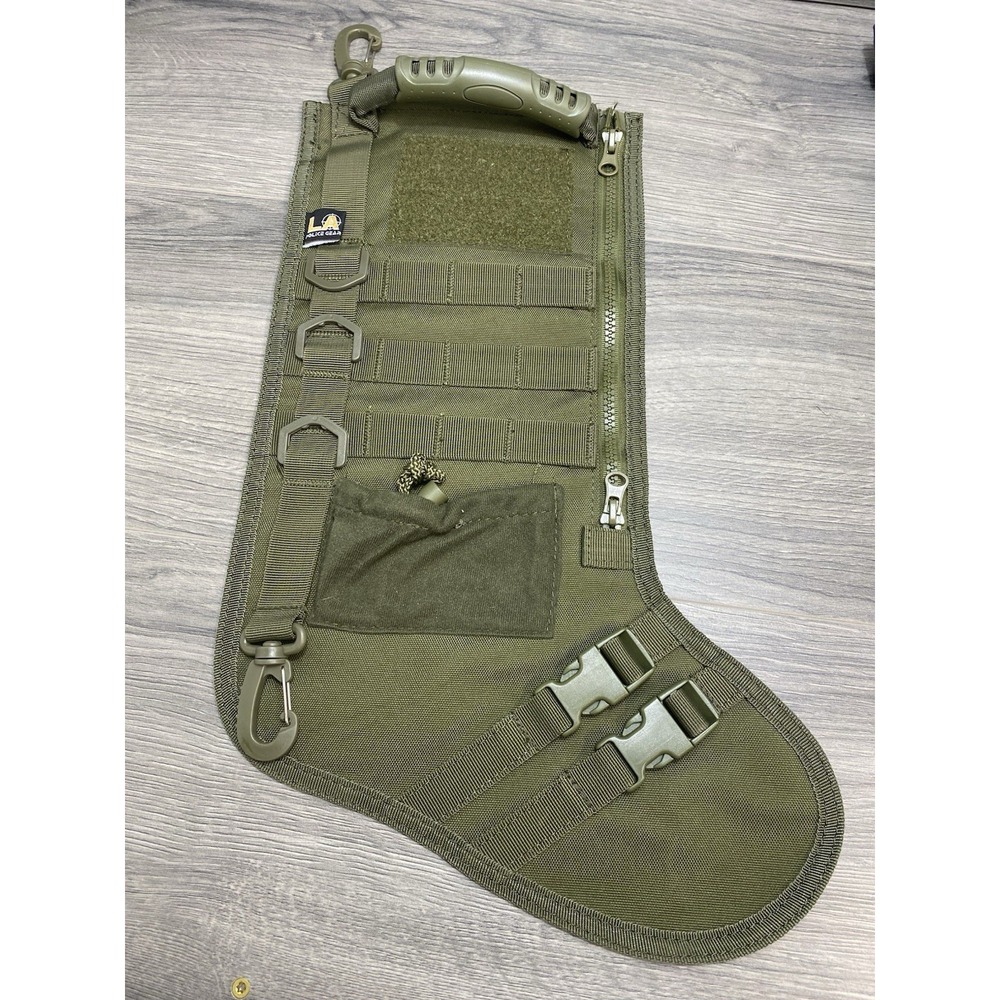 Christmas Tactical Canvas Stocking Military Socks LA Police Gear Hunting Pouch